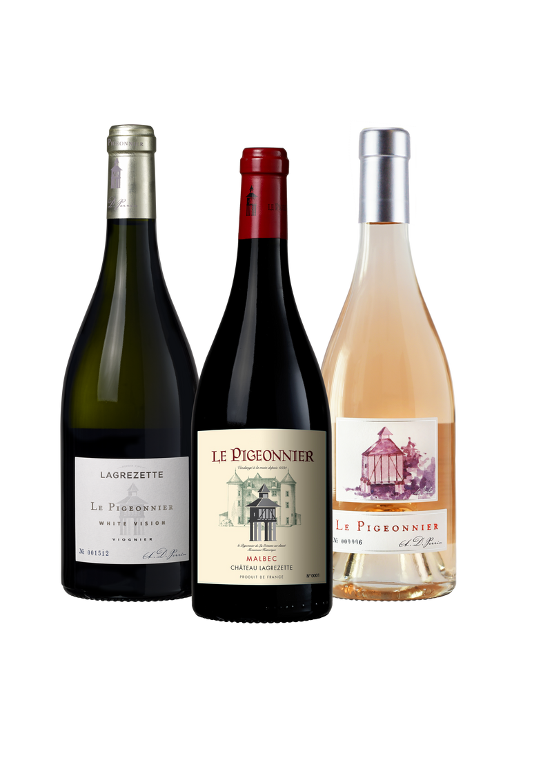 Coffret Cuvée le Pigeonnier en trois couleurs