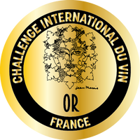 Logo Challenge International du Vin - Bourg - Or 